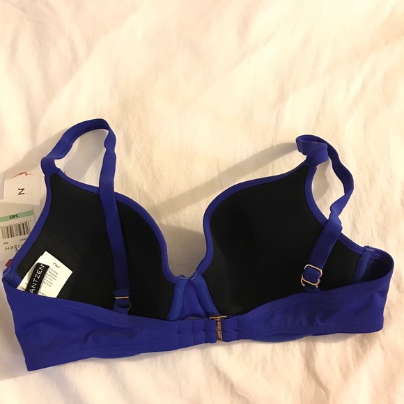 Jantzen Push Up Bikini Top Size 34D Midnight Blue NWT - Picture 3 of 4
